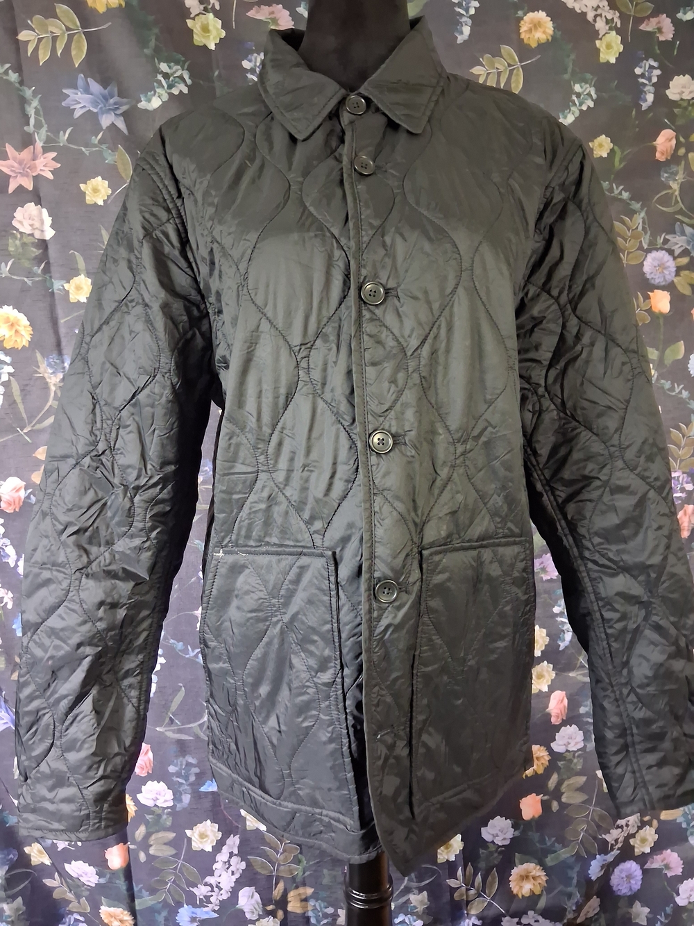 Banana Republic Black Quilted Lightweight Jacket